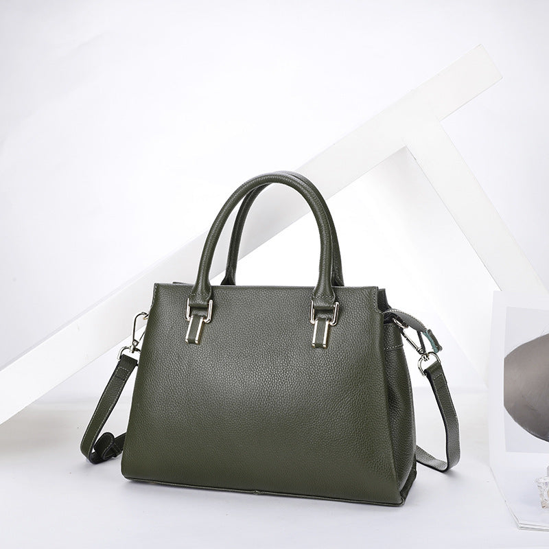One-shoulder Crossbody Women's Leather Handbag