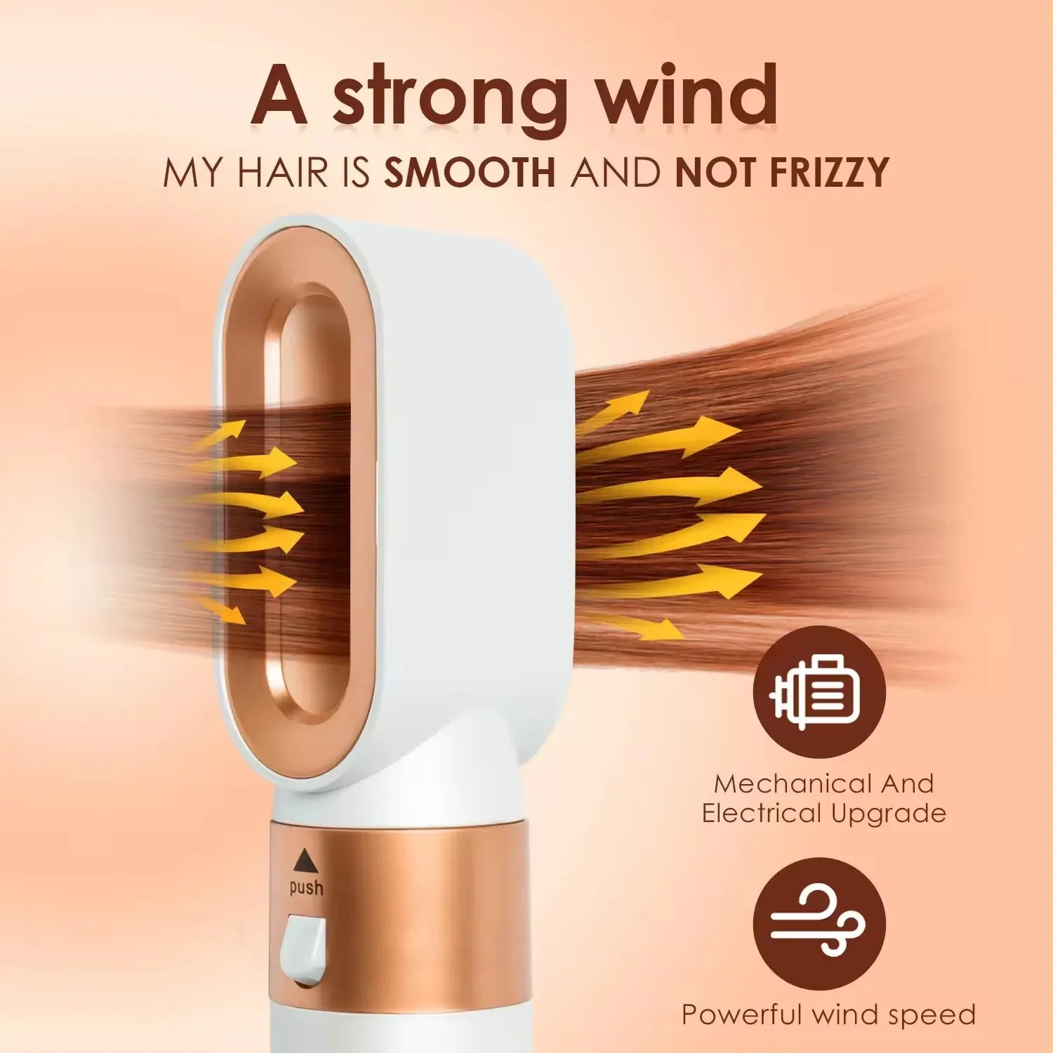 New 5 in 1 Hair Dryer Multi Styler Curling Iron Straightener With Hair Brush For Quick Styling